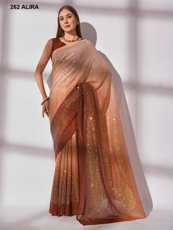 D.NO. 262 ALIRA BY LAXMINAM GEORGETTE SAREE MANUFACTURER IN INDIA